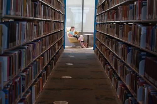 Quiet study surrounds the bookstacks